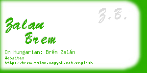 zalan brem business card